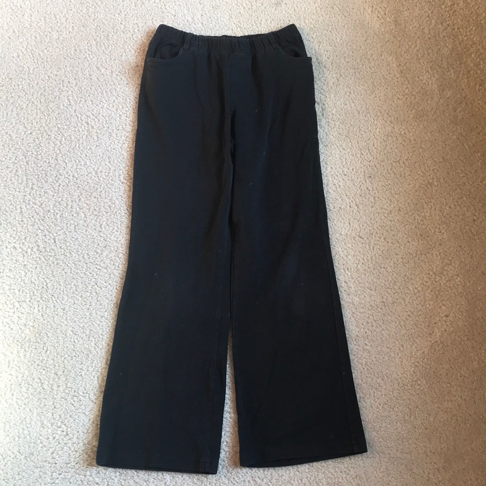 Super cute girls LLBean faux black jeans